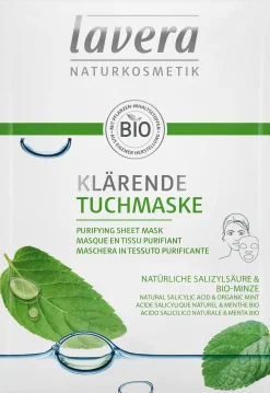 lavera Ihohaasteet|Ihotyypit<Purifying Sheet Mask 1 kpl / 21 ml - Puhdistava kangasnaamio