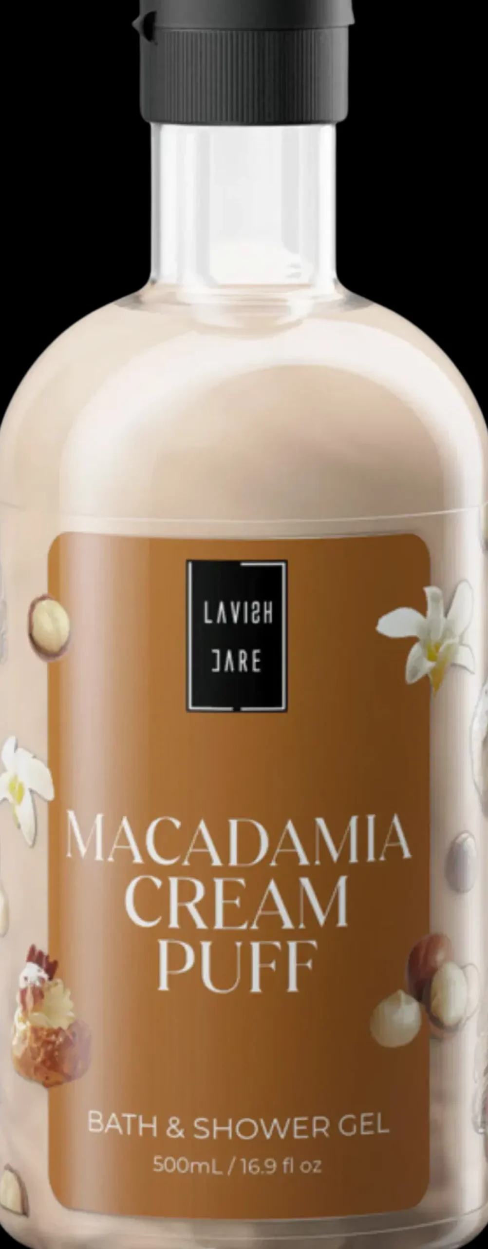 Lavish Care Vartalonhoito<Macadamia Cream Puff suihkugeeli 500 ml