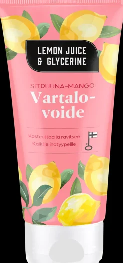 Lemon Juice u0026 Glycerine Vartalonhoito<Lemon Juice and Glycerine Vartalovoide sitruuna-mango 200ml