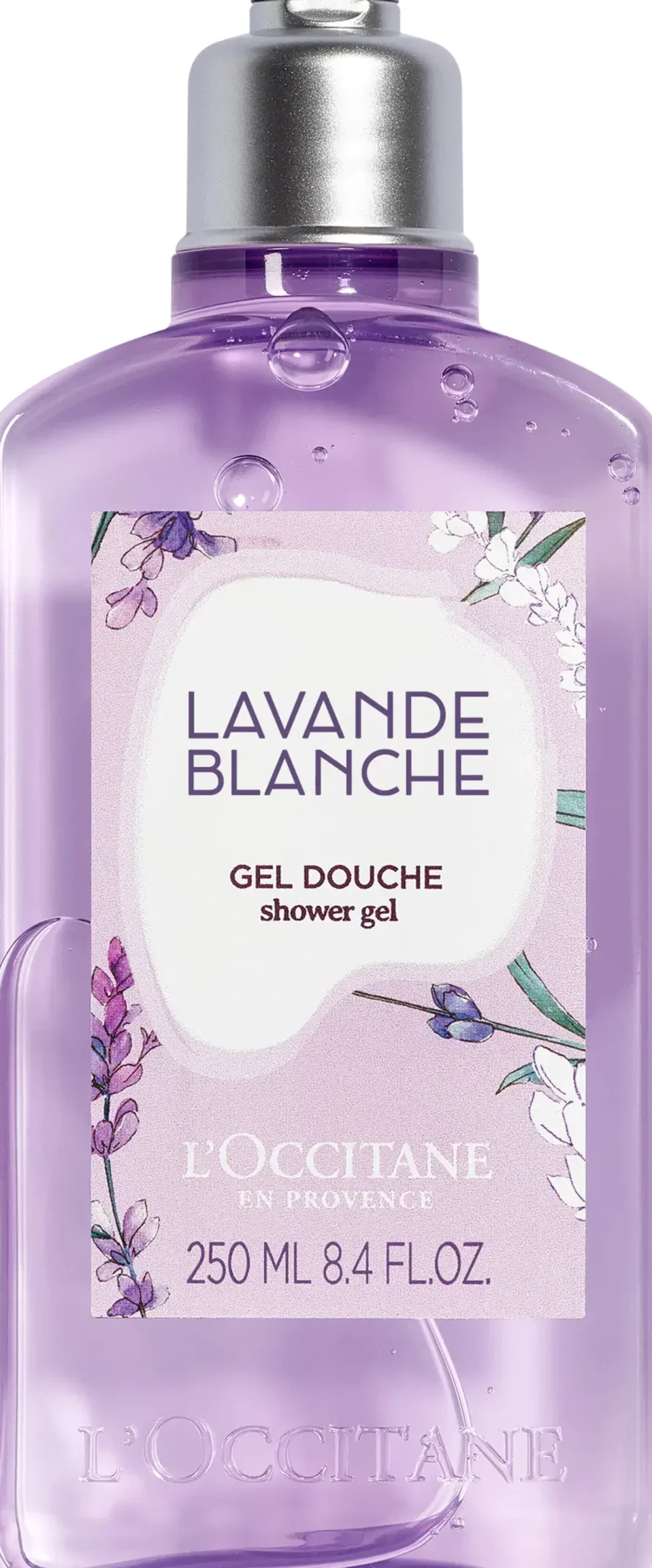 L’Occitane en Provence Vartalonhoito<L'Occitane White lavender suihkugeeli 250 ml