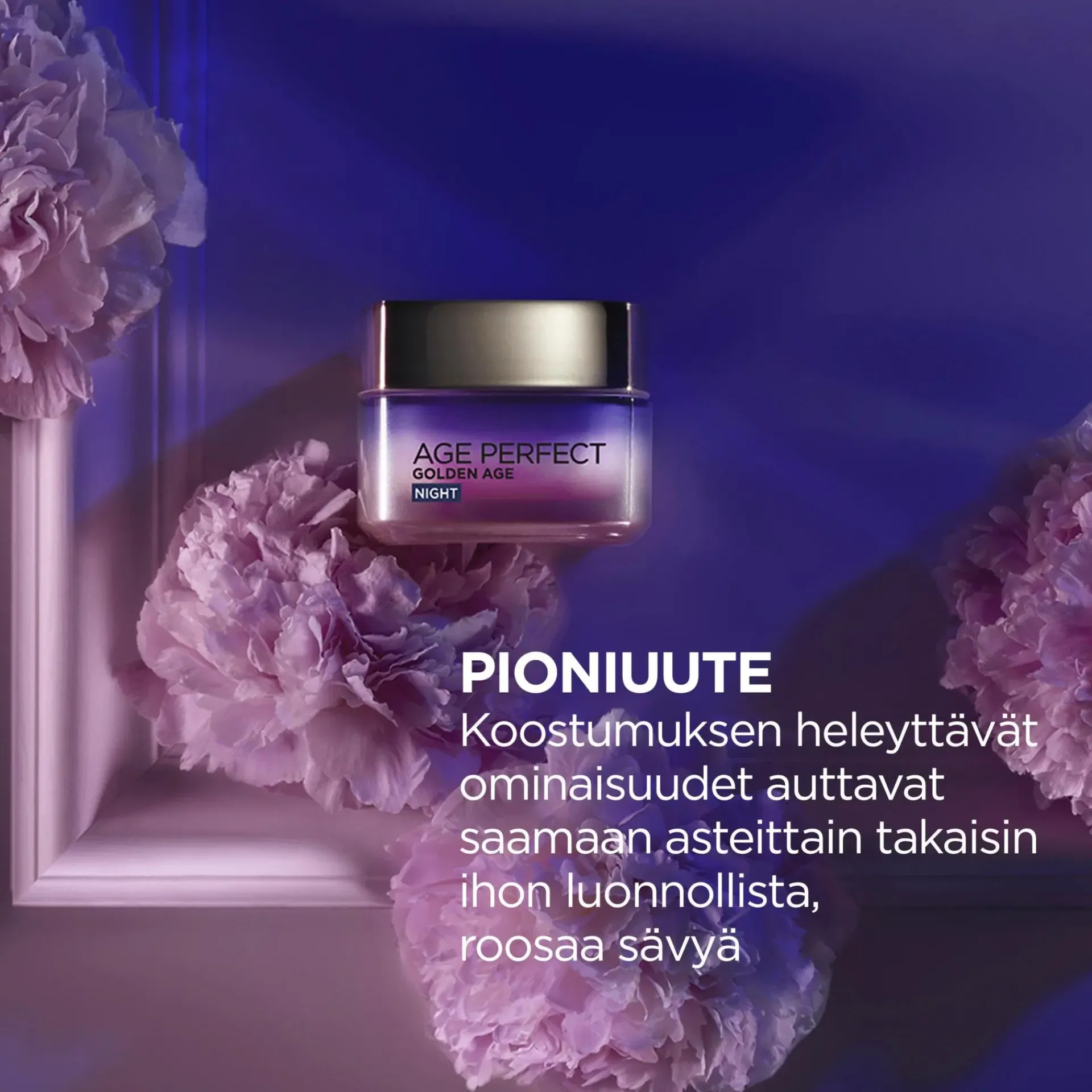 L'Oréal Paris Kasvojenhoito<Age Perfect Rosy Glow yövoide normaalille iholle 50 ml
