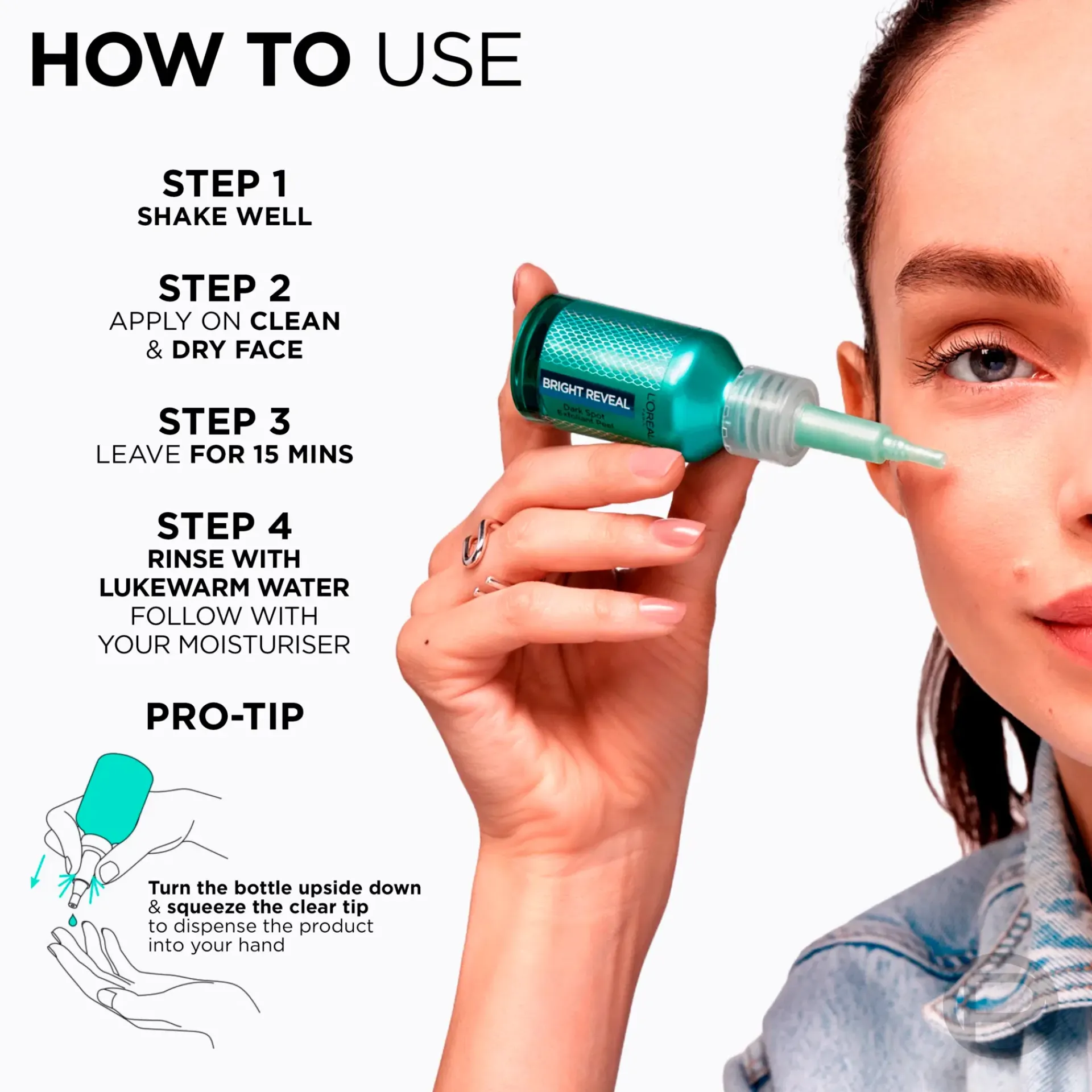 L'Oréal Paris Ihonhoidon Tehoaineet|Kasvojenhoito<Bright Reveal Niacinamide Dark Spot Exfoliant Peel kuorintavoide 25ml