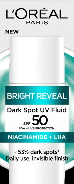 L'Oréal Paris Kasvojenhoito<Bright Reveal Niacinamide Dark Spot UV Lotion SK 50+ päivävoide 50ml