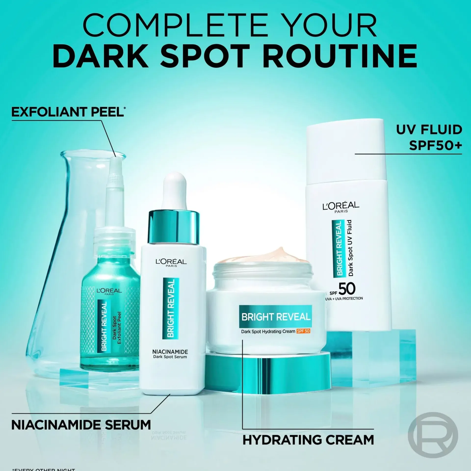 L'Oréal Paris Kasvojenhoito<Bright Reveal Niacinamide Dark Spot Hydrating Cream SK 50 päivävoide 50ml