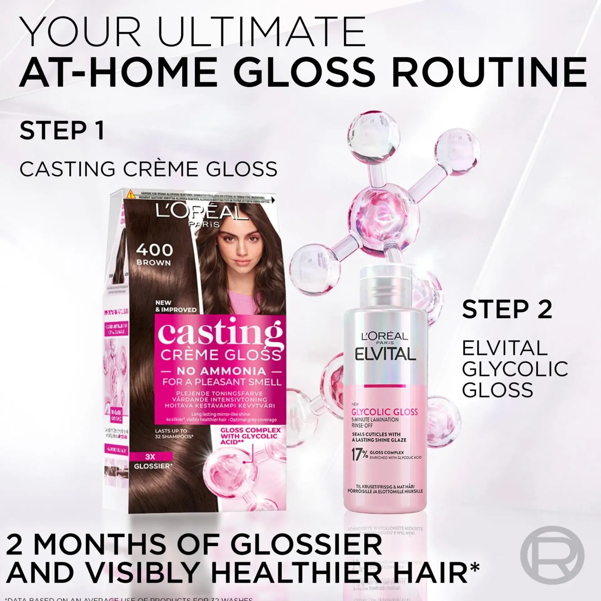 L'Oréal Paris Hiusvärit<Casting Crème Gloss 734 Amber Honey semi-permanent hiusväri normaaleille hiuksille 1 pce