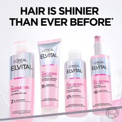 L'Oréal Paris Shampoot<Elvital Glycolic Gloss shampoo kiillottomille hiuksille 200ml