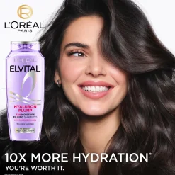 L'Oréal Paris Shampoot<Elvital Hyaluron Plump shampoo kosteutta kaipaaville hiuksille 250ml