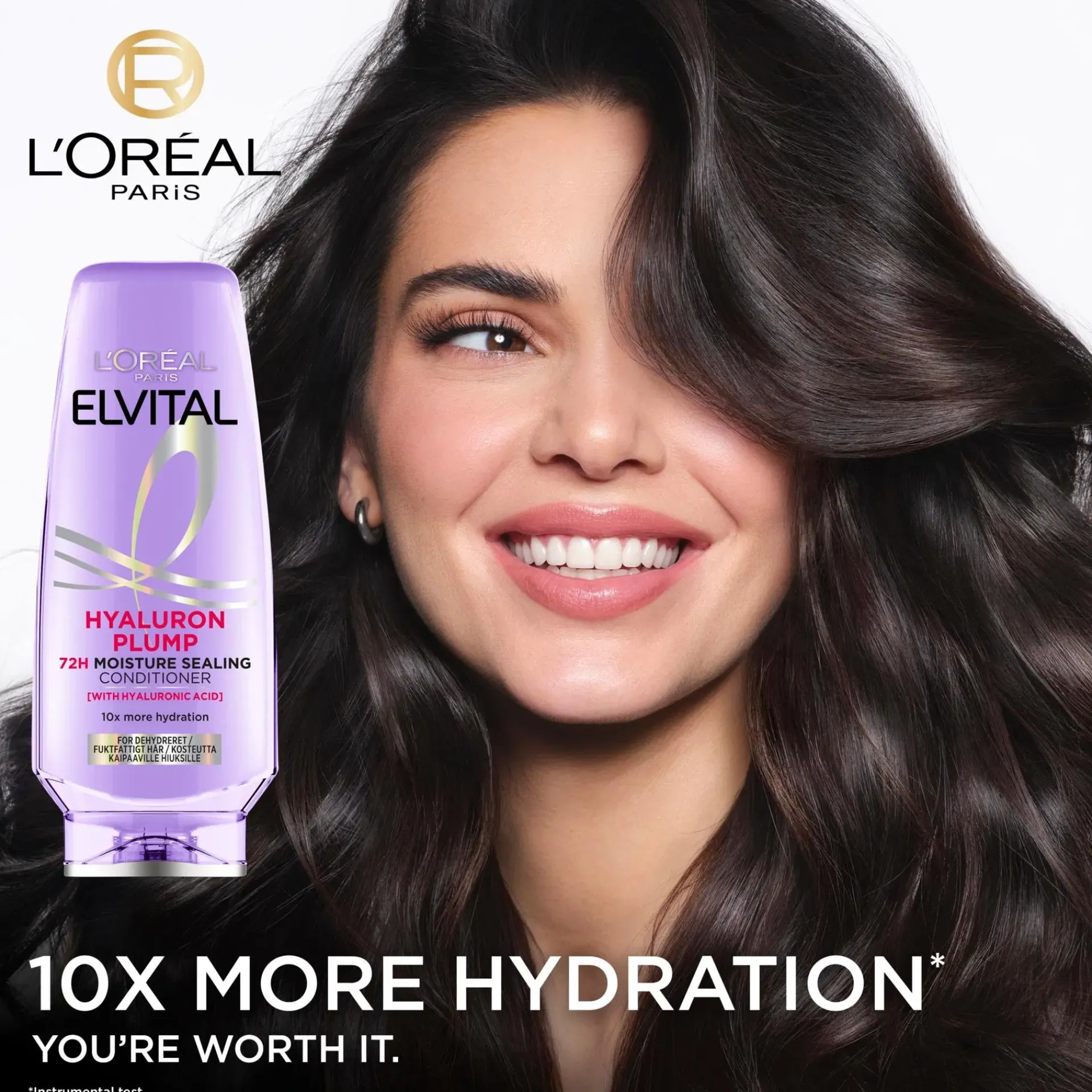 L'Oréal Paris Hiustenhoito<Elvital Hyaluron Plump hoitoaine kosteutta kaipaaville hiuksille 200ml