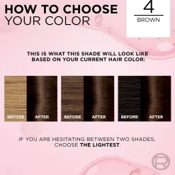 L'Oréal Paris Hiusvärit<Excellence Creme 4 Brown Tummanruskea kestoväri 1kpl