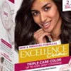 L'Oréal Paris Hiusvärit<Excellence Creme 2 Black Brown Mustanruskea kestoväri 1kpl