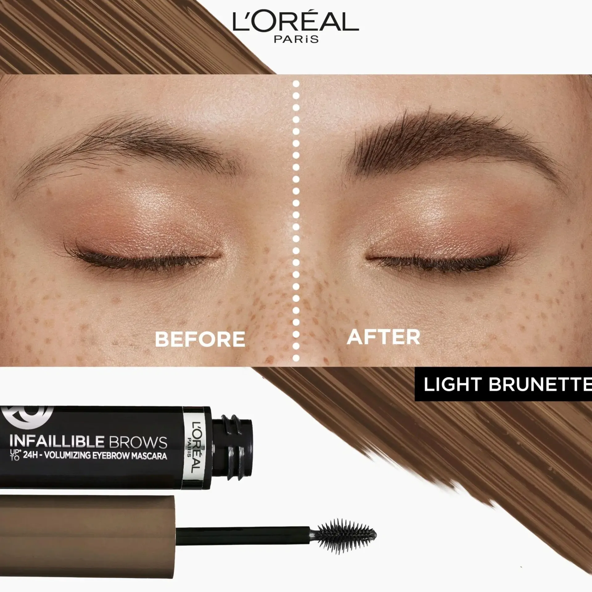 L'Oréal Paris Silmämeikit<Infaillible Brows 24H Volumizing Eyebrow 5.0 Light Brunette kulmamaskara 5ml