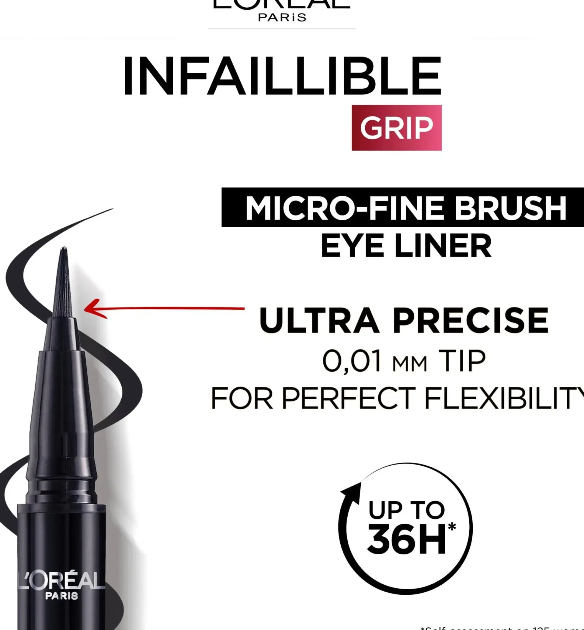 L'Oréal Paris Silmämeikit<Infaillible Grip 36H Micro-Fine eyeliner nestemäinen silmänrajausväri 0,4g