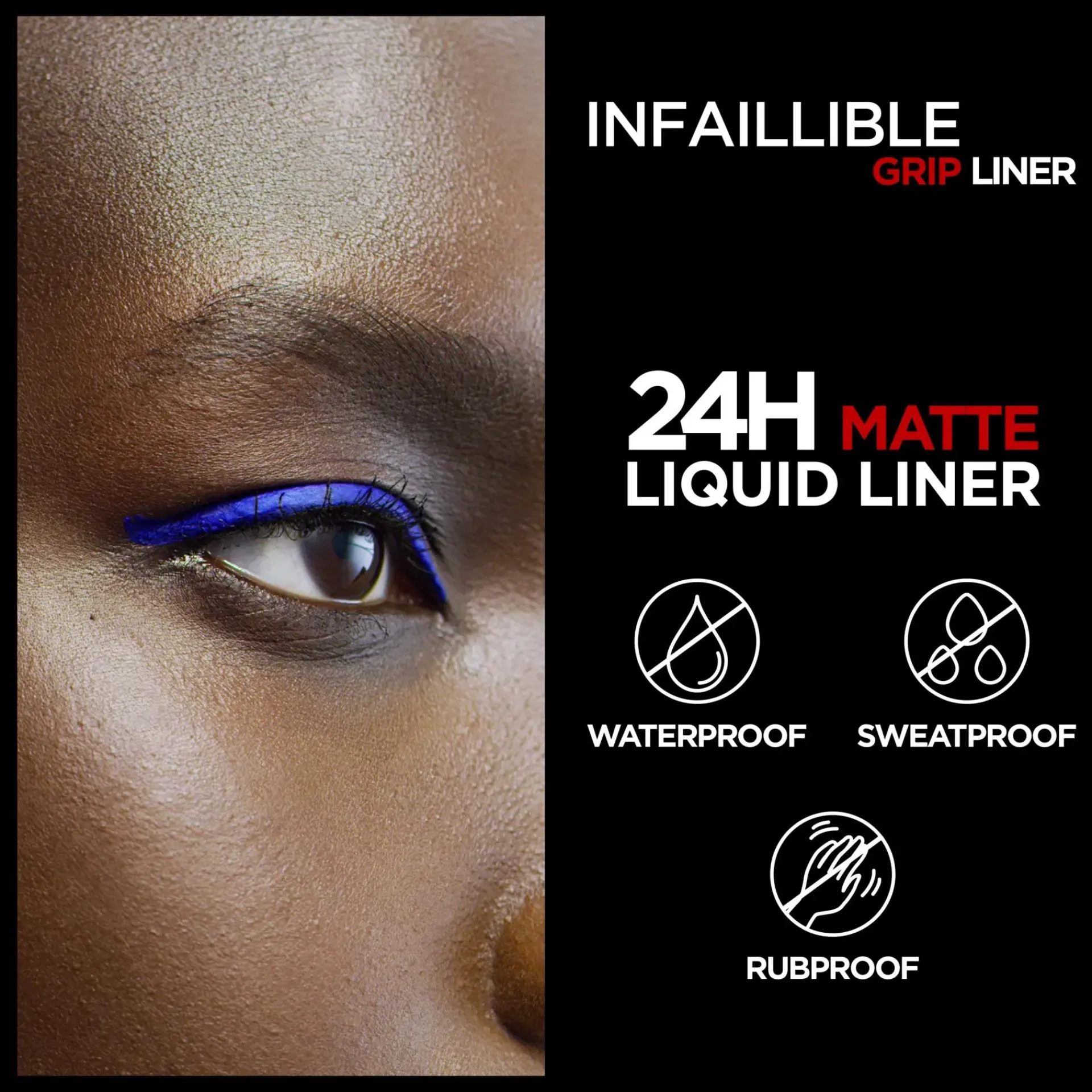 L'Oréal Paris Silmämeikit<Infaillible Grip Matte Liquid Liner 02 Blue nestemäinen silmänrajausväri 3ml