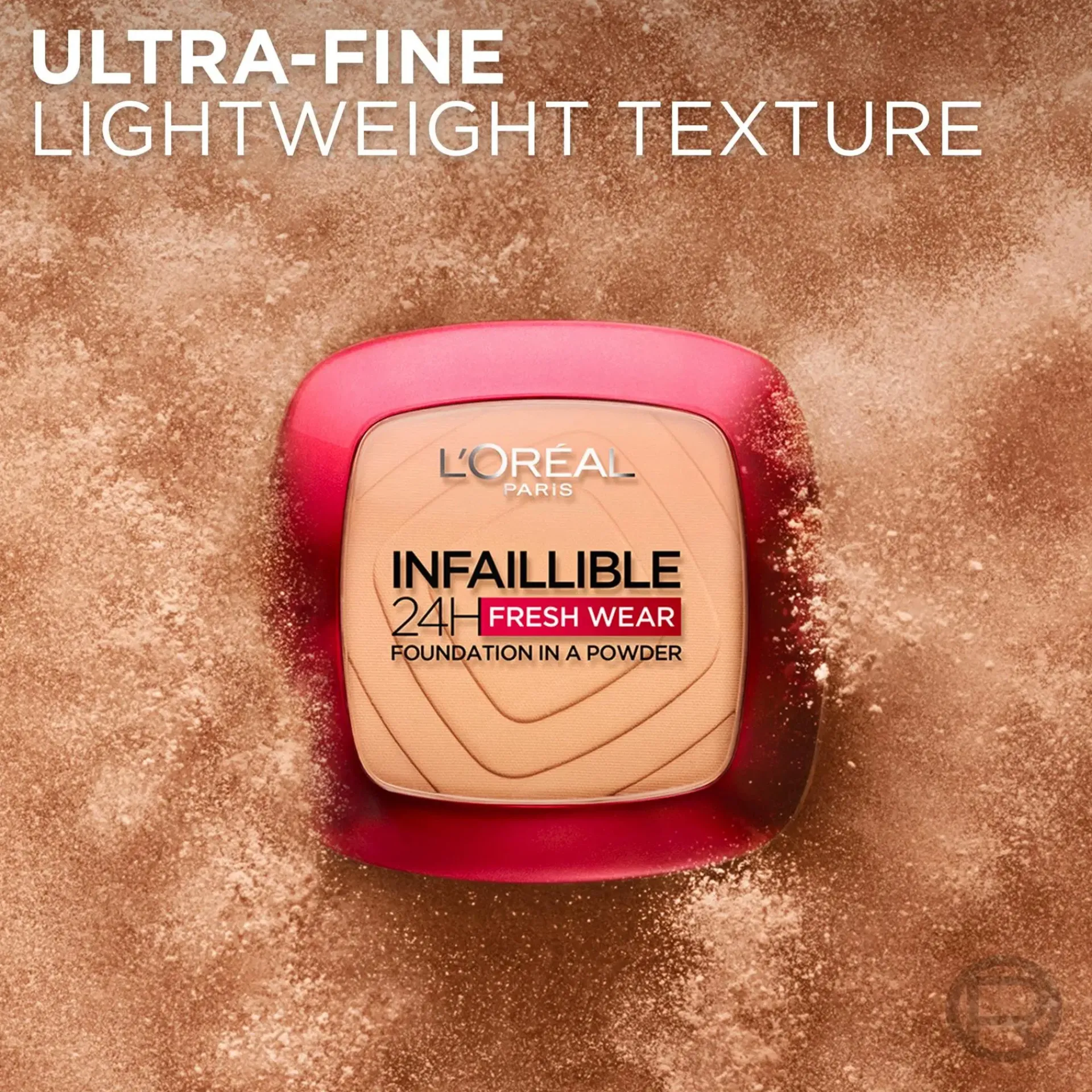 L'Oréal Paris Kasvomeikit<Infaillible 24H Fresh Wear meikkipuuteri 9 g