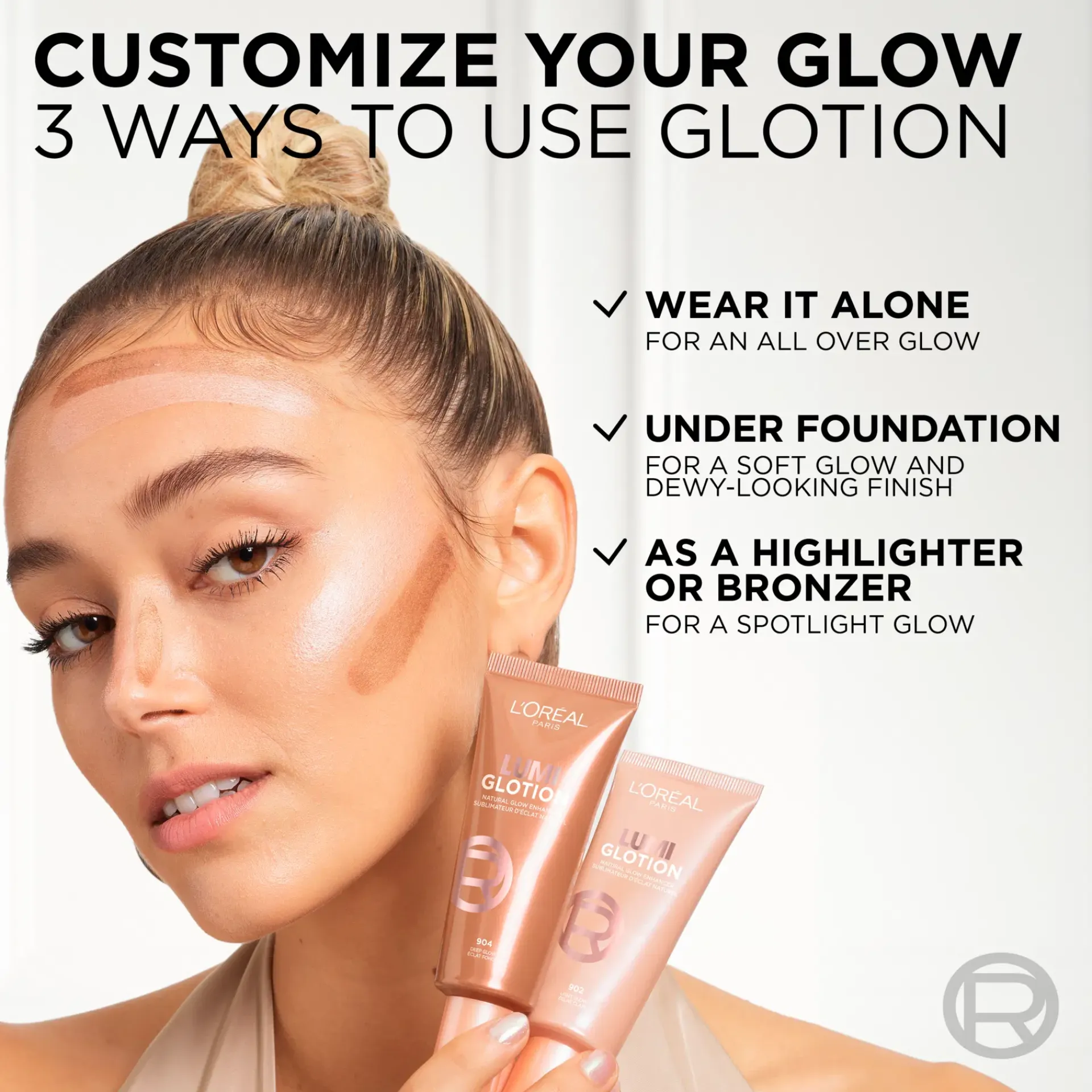 L'Oréal Paris Kasvomeikit<Lumi Glotion highlighter korostusvoide 40 ml