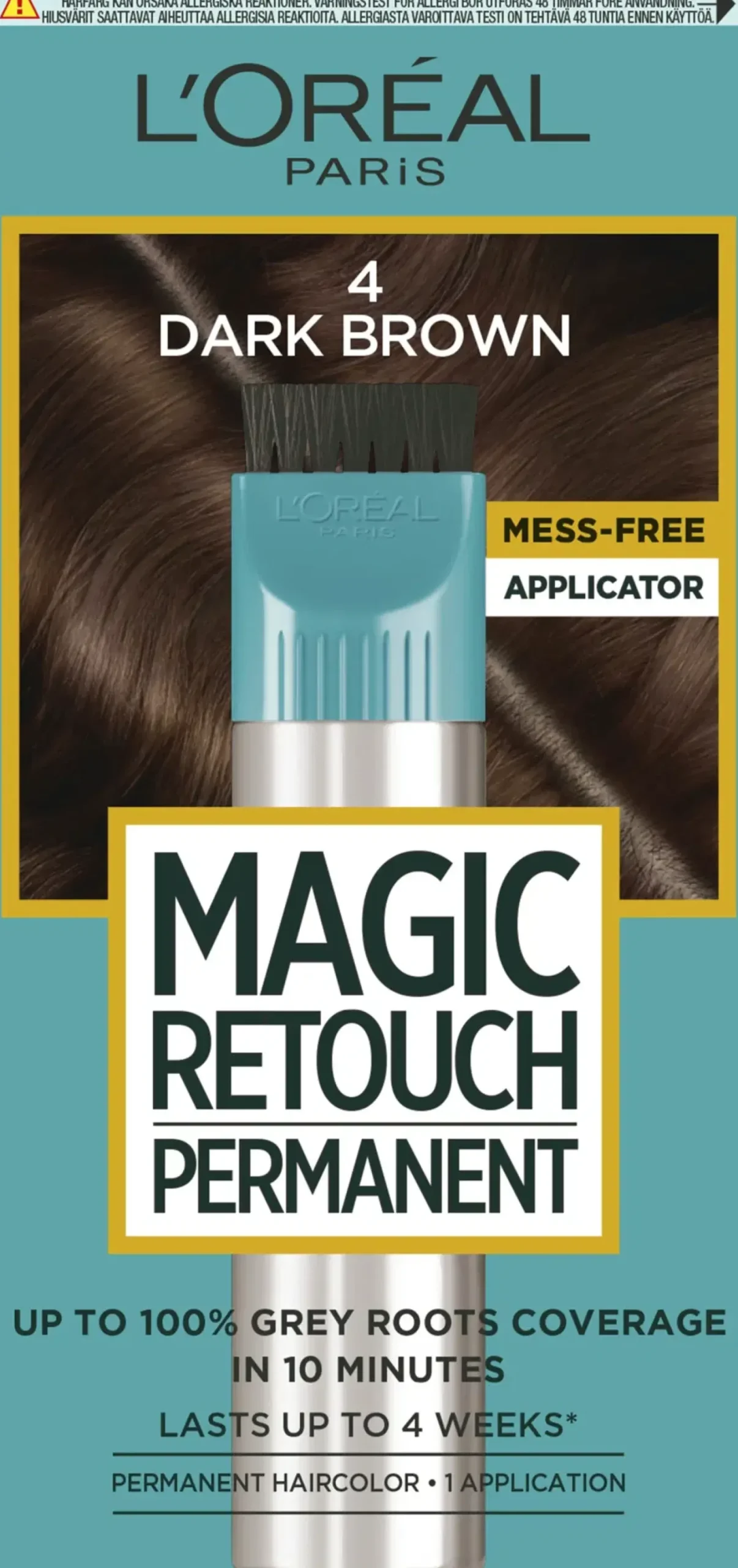 L'Oréal Paris Hiusvärit<Magic Retouch permanent 4 Dark Brown kestoväri 1kpl