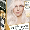 L'Oréal Paris Hiusvärit<Préférence Le Blonding 11.11 Ultra Light Extra Light Cool Silver Blonde Erittäin kirkas viileä hopeanvaalea kestoväri 1kpl