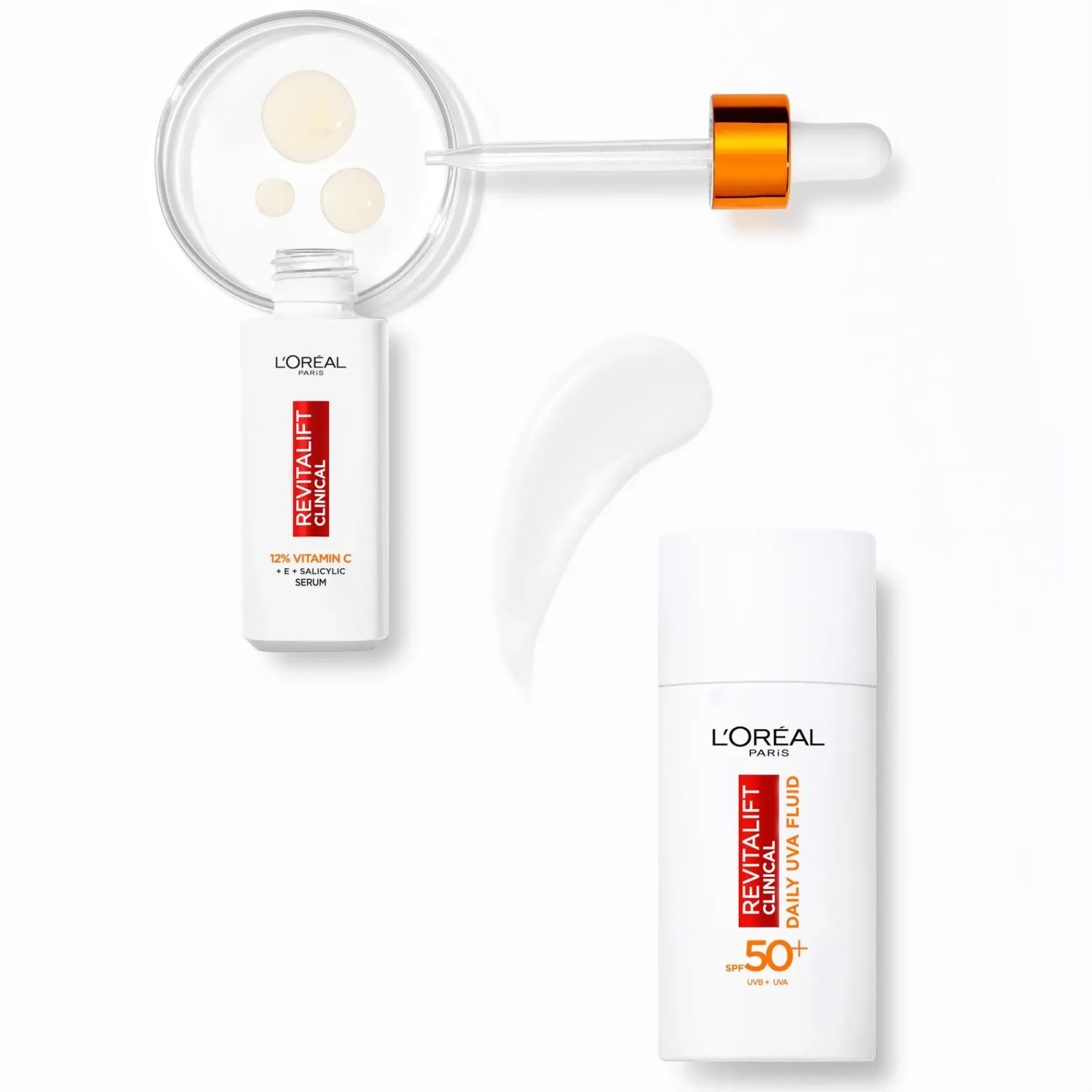 L'Oréal Paris Ihonhoidon Tehoaineet|Kasvojenhoito<Revitalift Clinical Daily Moisturizing Fluid SPF 50 päivävoide normaalille iholle 50ml