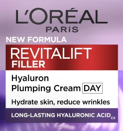 L'Oréal Paris Ihonhoidon Tehoaineet|Kasvojenhoito<Revitalift Filler anti-age -päivävoide, jolla on täyteläistävä vaikutus 50ml