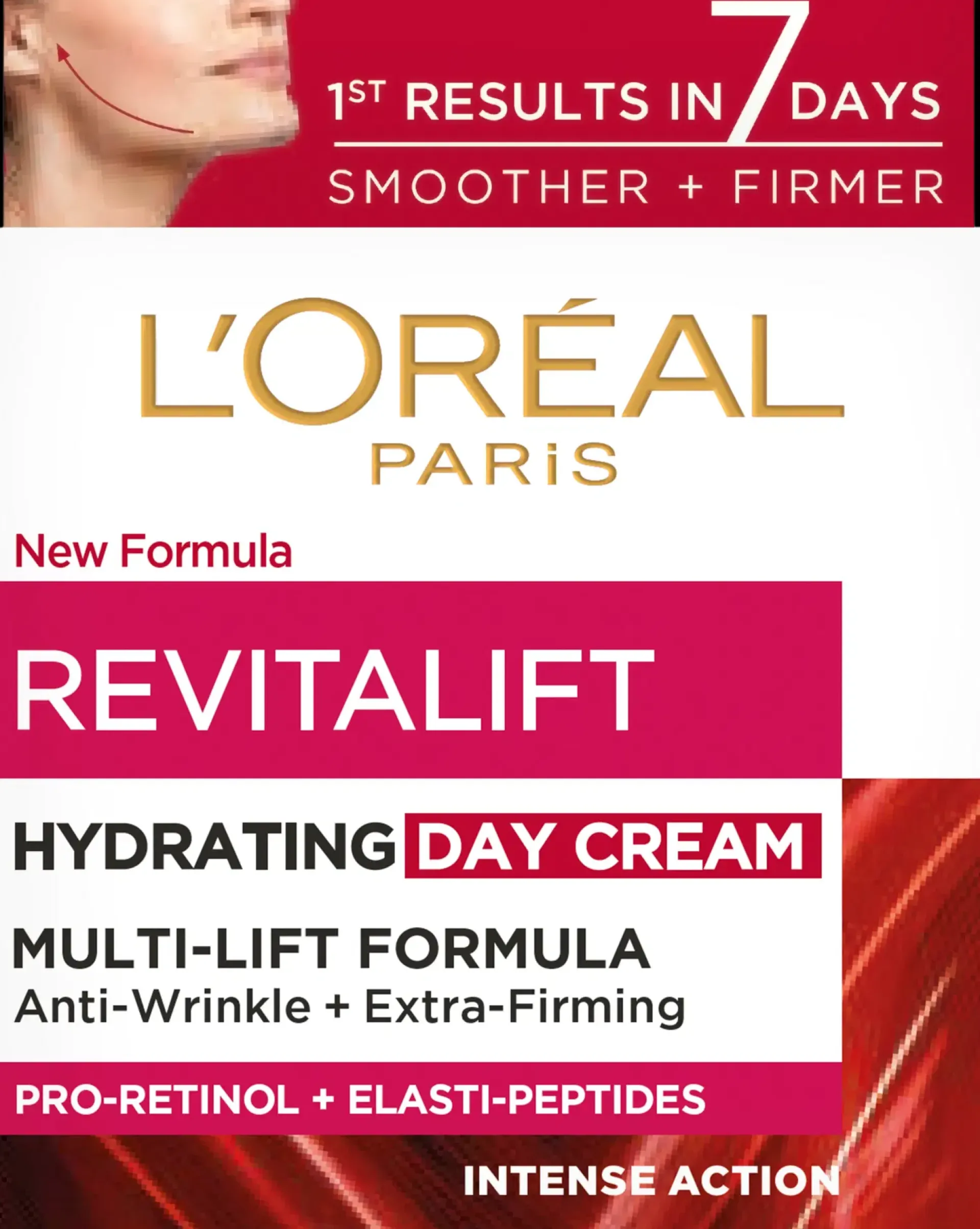 L'Oréal Paris Kasvojenhoito<Revitalift ryppyjä silottava ja ihoa kiinteyttävä päivävoide 50ml