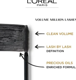 L'Oréal Paris Silmämeikit<Volume Million Lashes Black Maskara 10,7ml