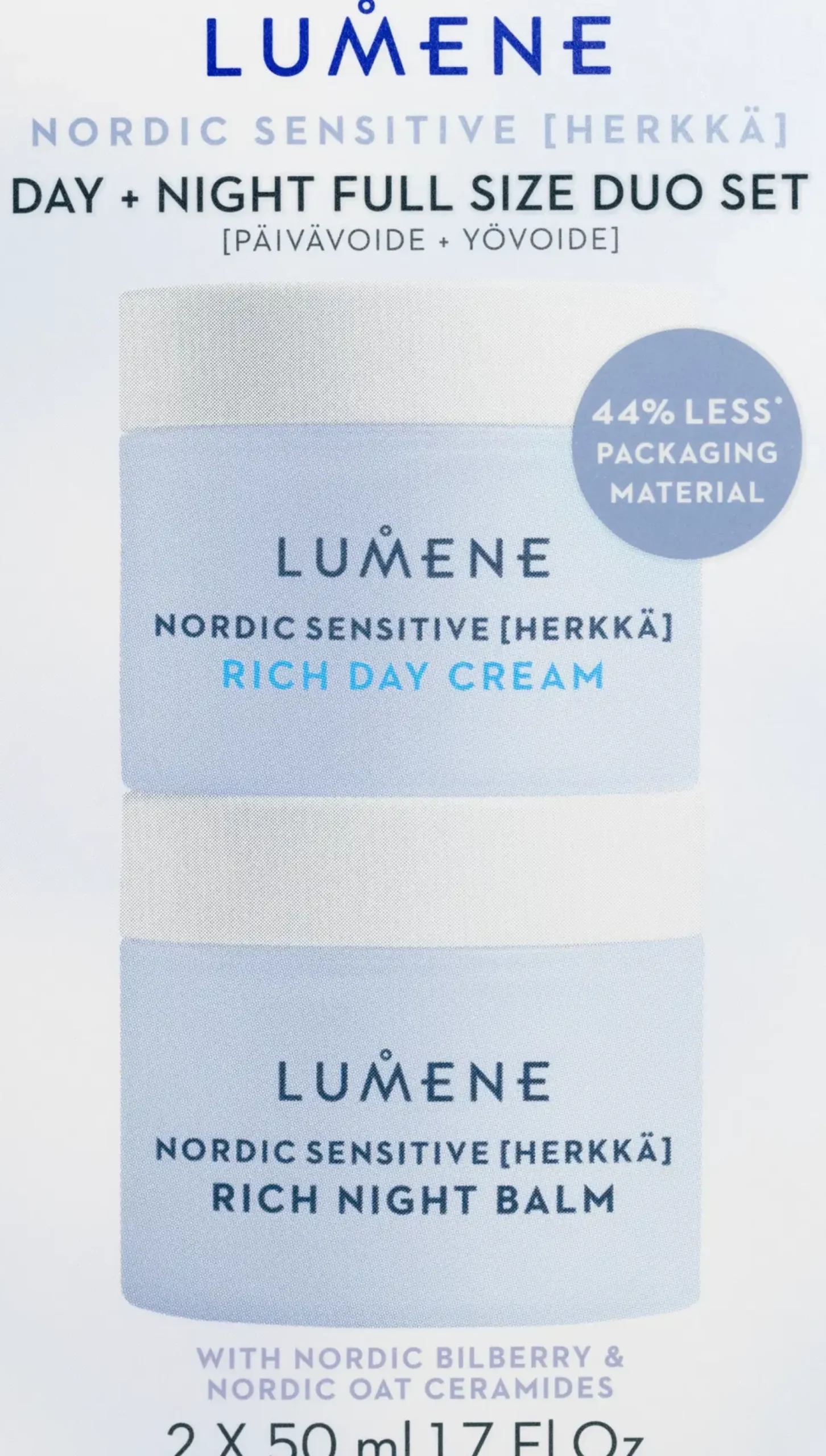 Lumene Kasvojenhoito<HERKKÄ Päivä + yövoide tuplapakkaus
