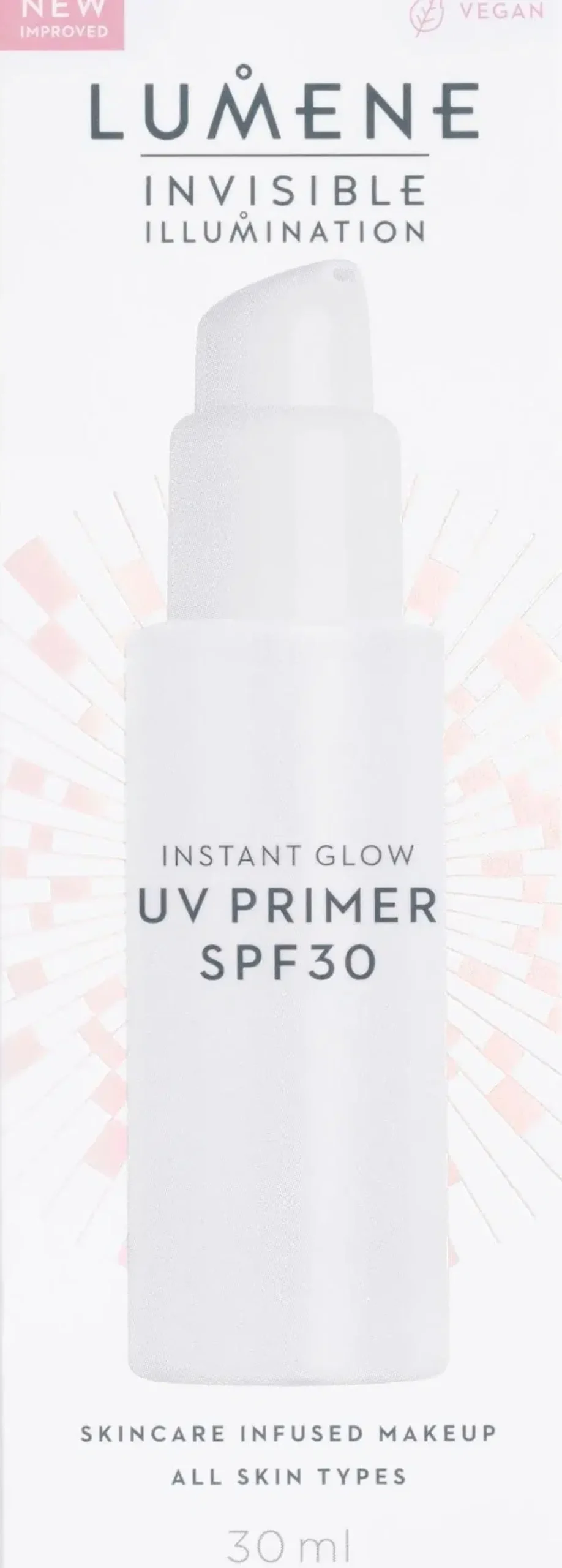 Lumene Kasvomeikit<Invisible Illumination Instant Glow Heleyttävä Meikinpohjustaja SK 30 30ml