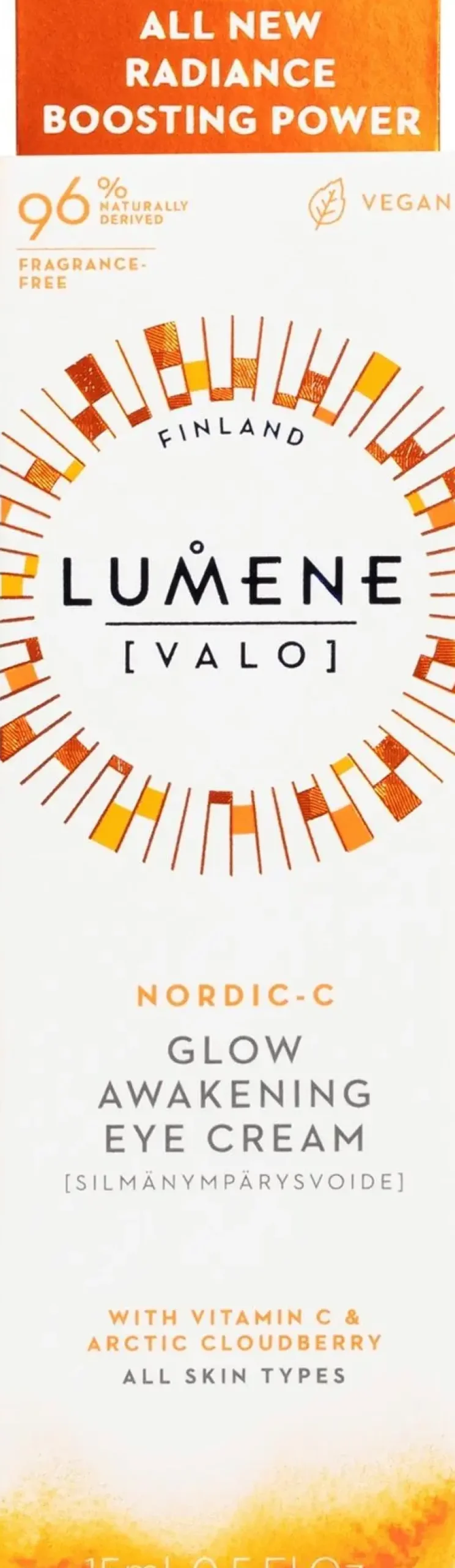 Lumene Ihonhoidon Tehoaineet|Kasvojenhoito<VALO Heleyttävä silmänympärysvoide 15 ml