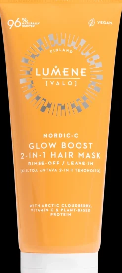 Lumene Hiustenhoito<VALO Kiiltoa antava 2-in-1 hiusten tehohoito 200 ml