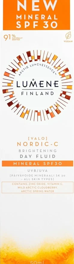 Lumene Ihonhoidon Tehoaineet|Kasvojenhoito<VALO Kirkastava päivävoide mineraali sk 30 50 ml