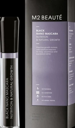 M2BEAUTE Silmämeikit<M2 Beauté Nutrition & Natural Growth Black Nano Mascara 6 ml
