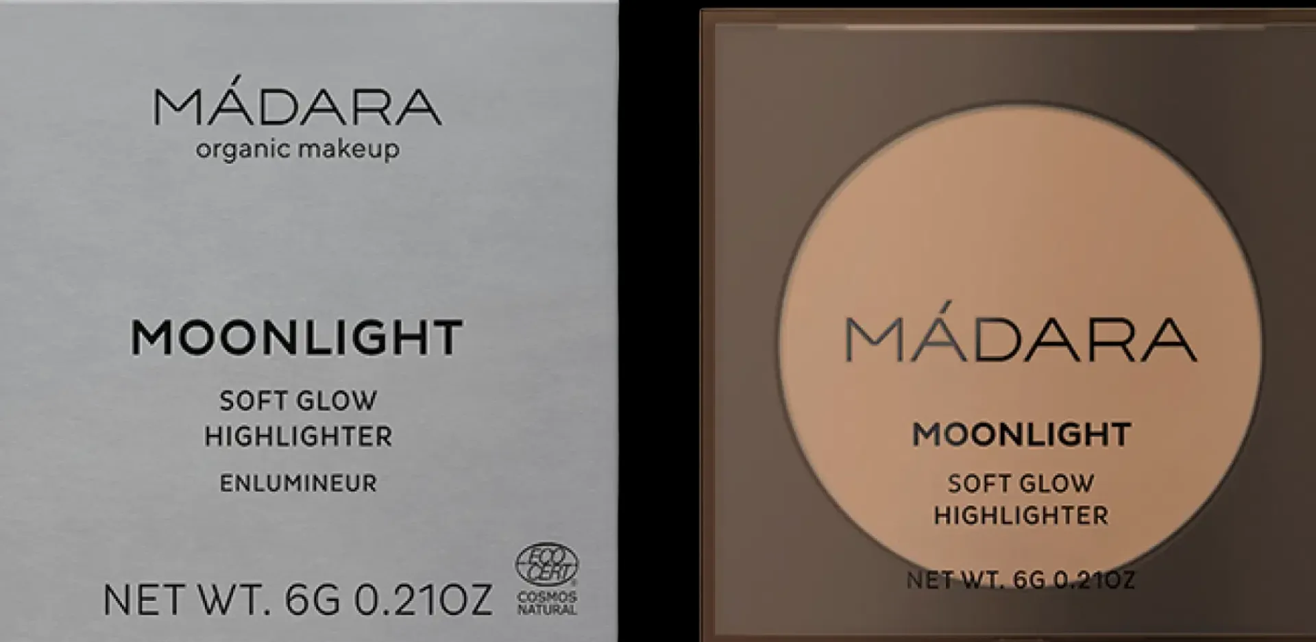 MÁDARA Meikit|Kasvomeikit<MADARA MOONLIGHT Soft Glow Mineral -korostuspuuteri #1 STARDUST 6g