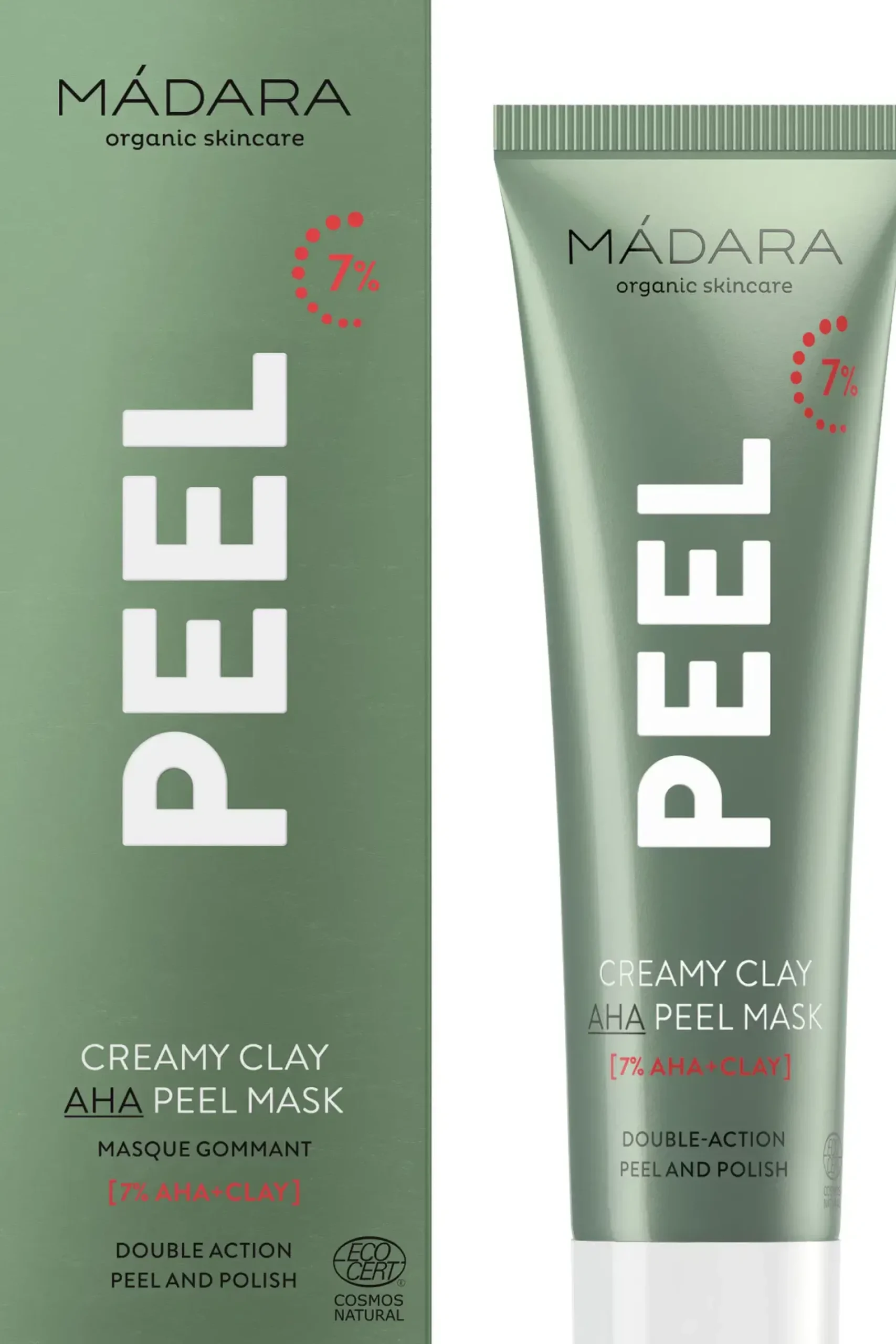MÁDARA Ihonhoito|Kasvojenhoito<MADARA PEEL Creamy Clay AHA kuorintanaamio 60ml