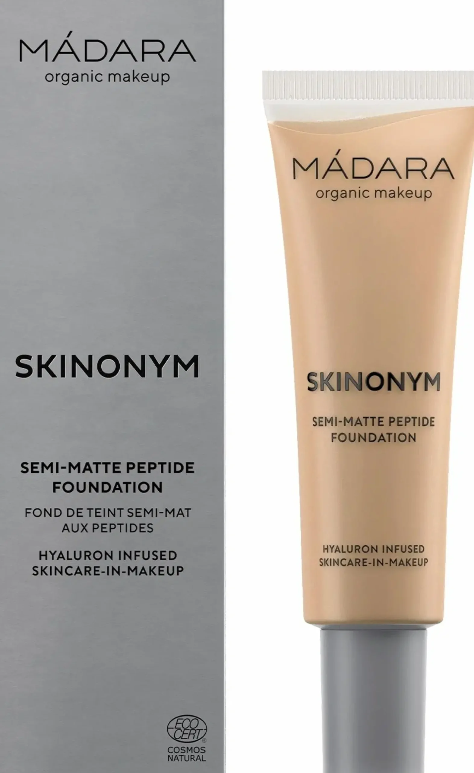 MÁDARA Meikit|Kasvomeikit<Madara Skinonym Semi-Matte Peptide Foundation Peptidimeikkivoide 30 ml