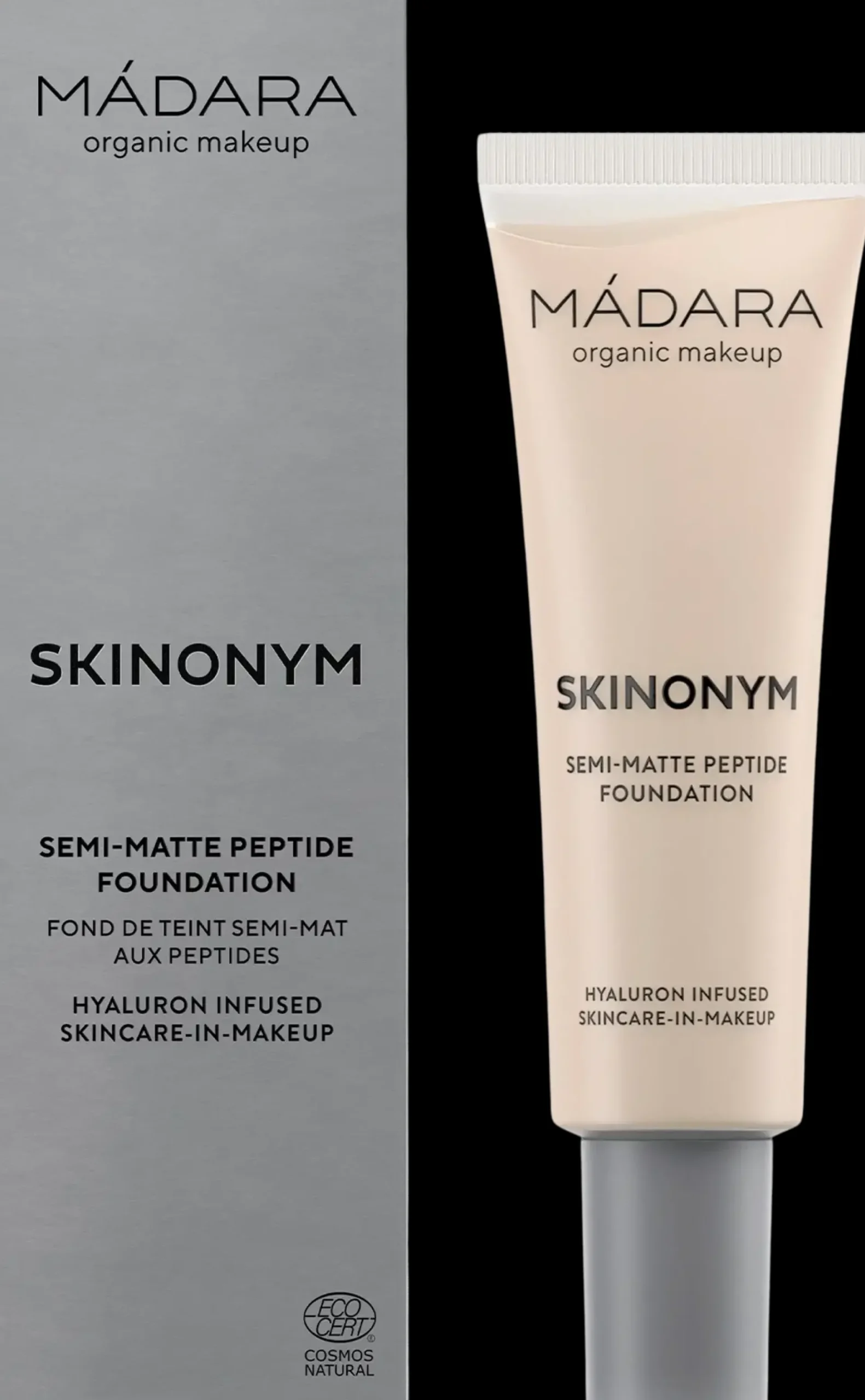 MÁDARA Meikit|Kasvomeikit<Madara Skinonym Semi-Matte Peptide Foundation Peptidimeikkivoide 30 ml