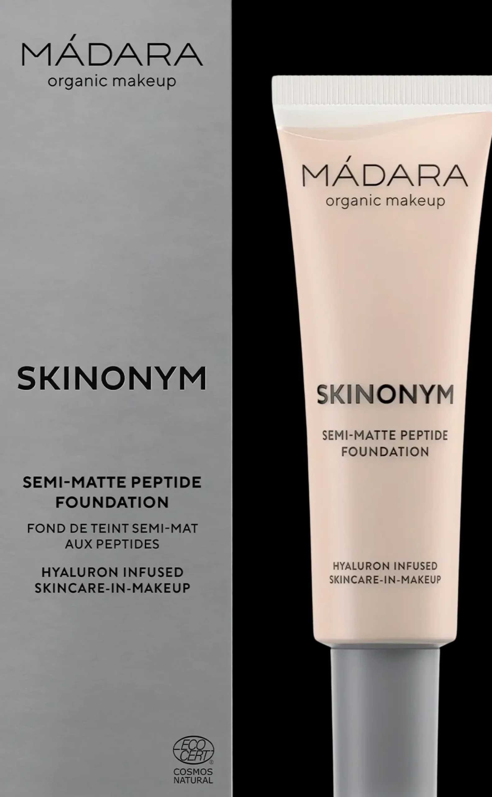 MÁDARA Meikit|Kasvomeikit<Madara Skinonym Semi-Matte Peptide Foundation Peptidimeikkivoide 30 ml
