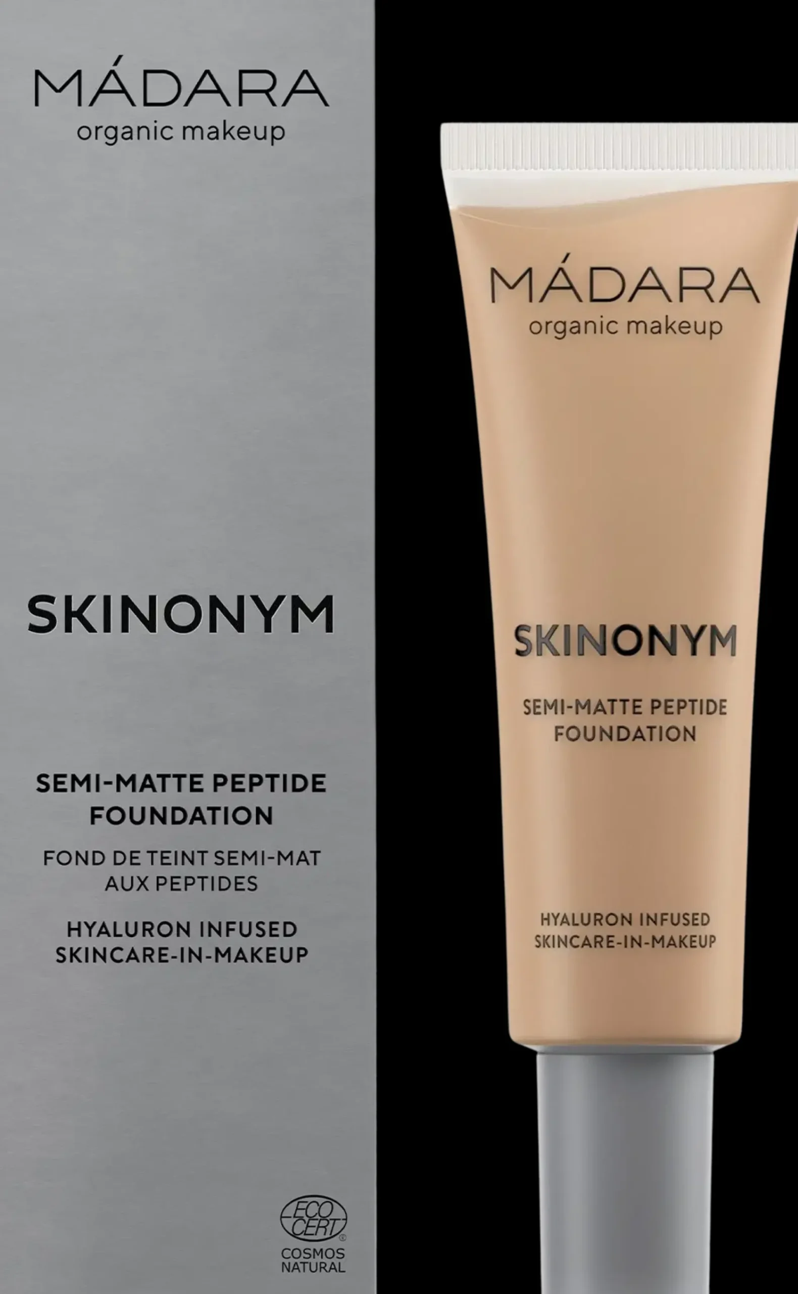 MÁDARA Meikit|Kasvomeikit<Madara Skinonym Semi-Matte Peptide Foundation Peptidimeikkivoide 30 ml