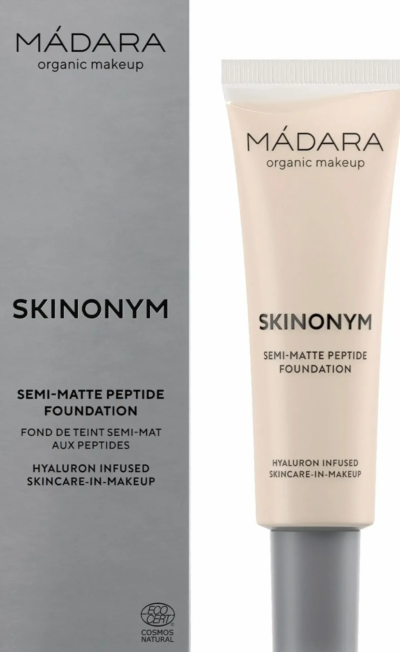 MÁDARA Meikit|Kasvomeikit<Madara Skinonym Semi-Matte Peptide Foundation Peptidimeikkivoide 30 ml