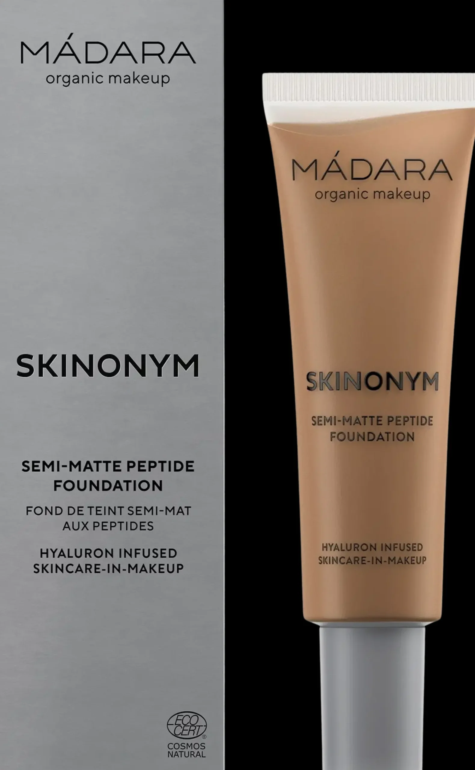 MÁDARA Meikit|Kasvomeikit<Madara Skinonym Semi-Matte Peptide Foundation Peptidimeikkivoide 30 ml