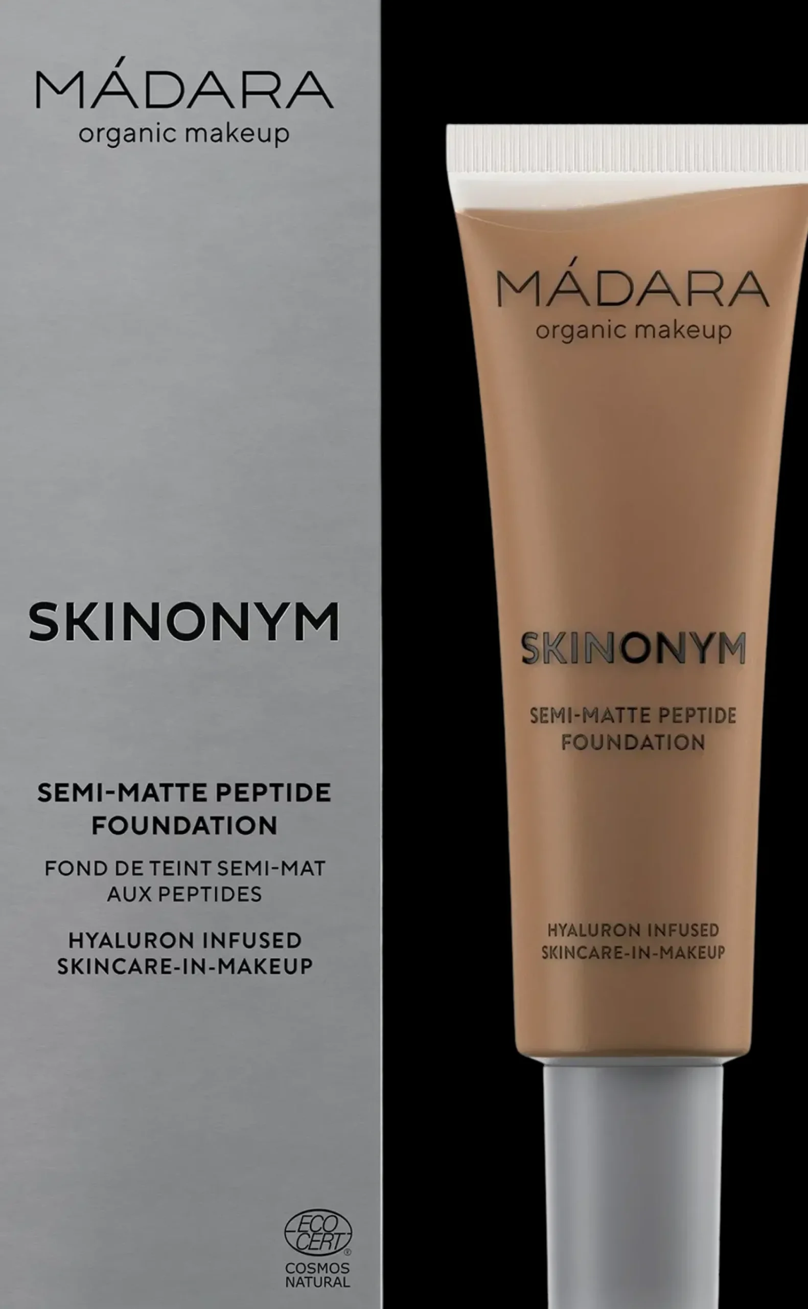 MÁDARA Meikit|Kasvomeikit<Madara Skinonym Semi-Matte Peptide Foundation Peptidimeikkivoide 30 ml