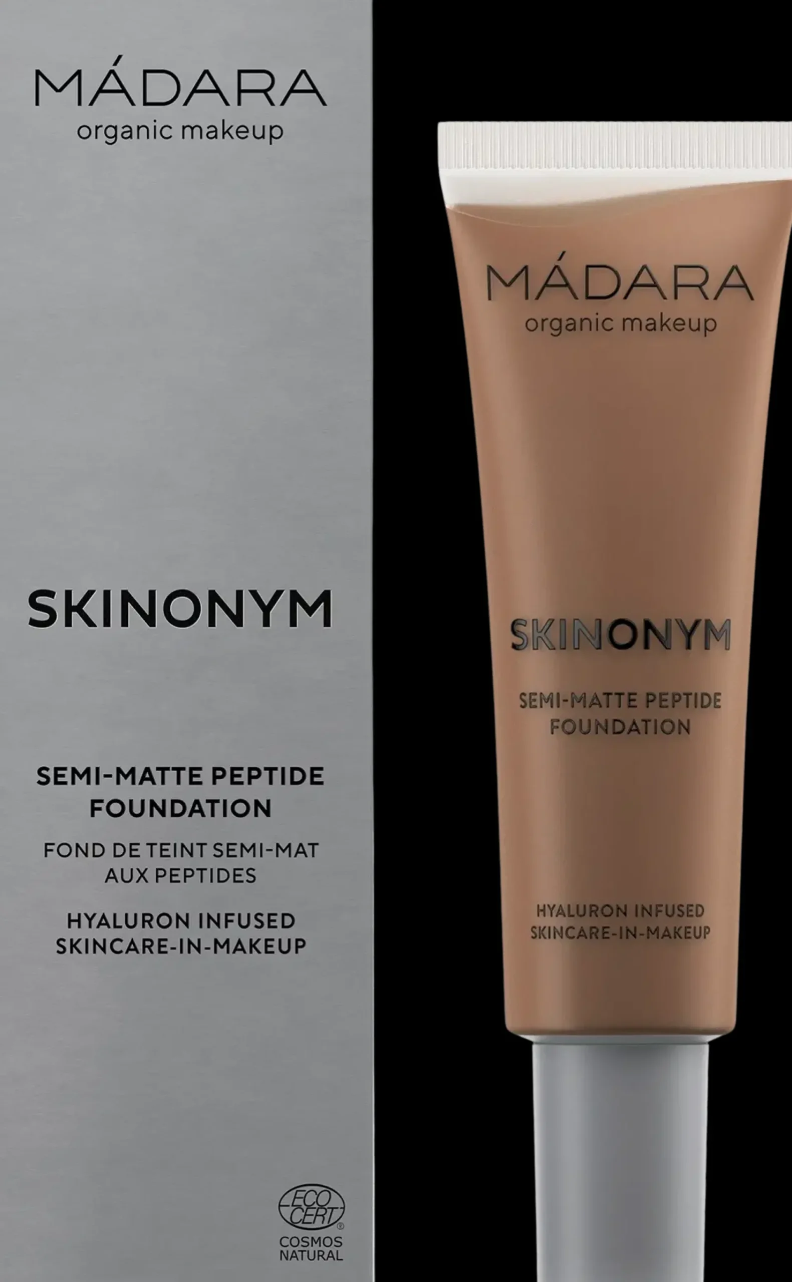 MÁDARA Meikit|Kasvomeikit<Madara Skinonym Semi-Matte Peptide Foundation Peptidimeikkivoide 30 ml