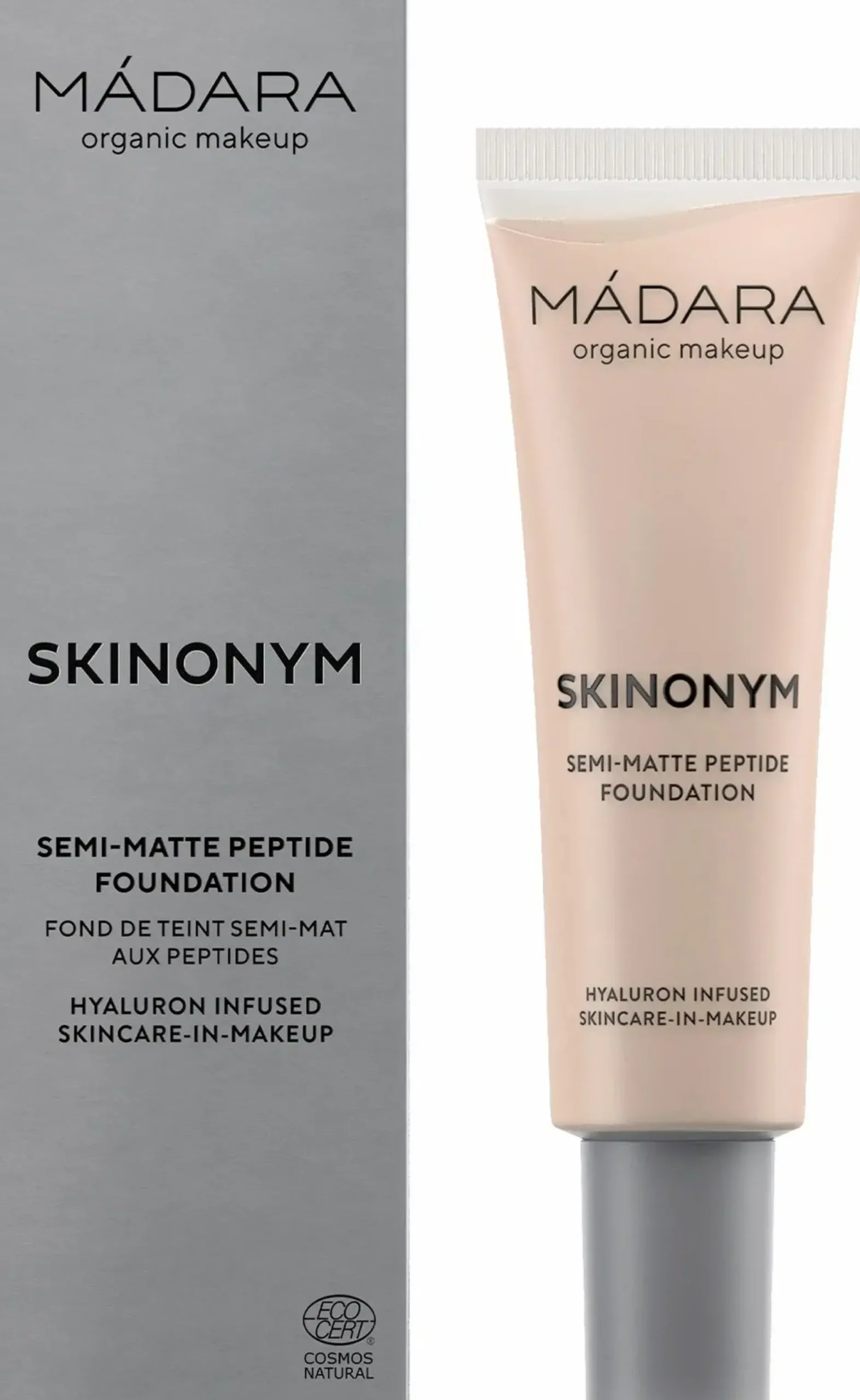MÁDARA Meikit|Kasvomeikit<Madara Skinonym Semi-Matte Peptide Foundation Peptidimeikkivoide 30 ml