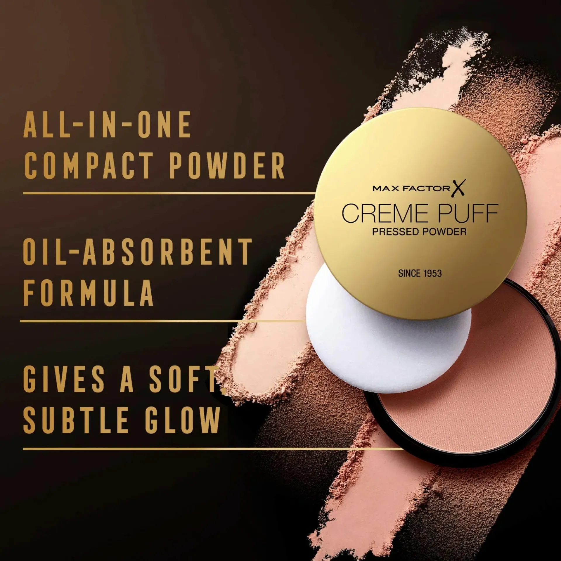 Max Factor Kasvomeikit<Creme Puff Powder 75 Golden 14 g meikkipuuteri
