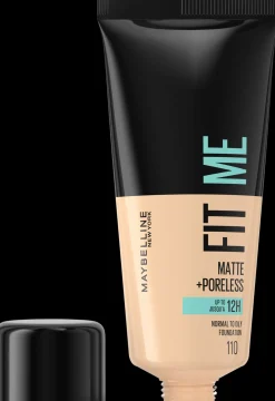 Maybelline Kasvomeikit<New York Fit Me Matte & Poreless 110 Porcelain -meikkivoide 30ml