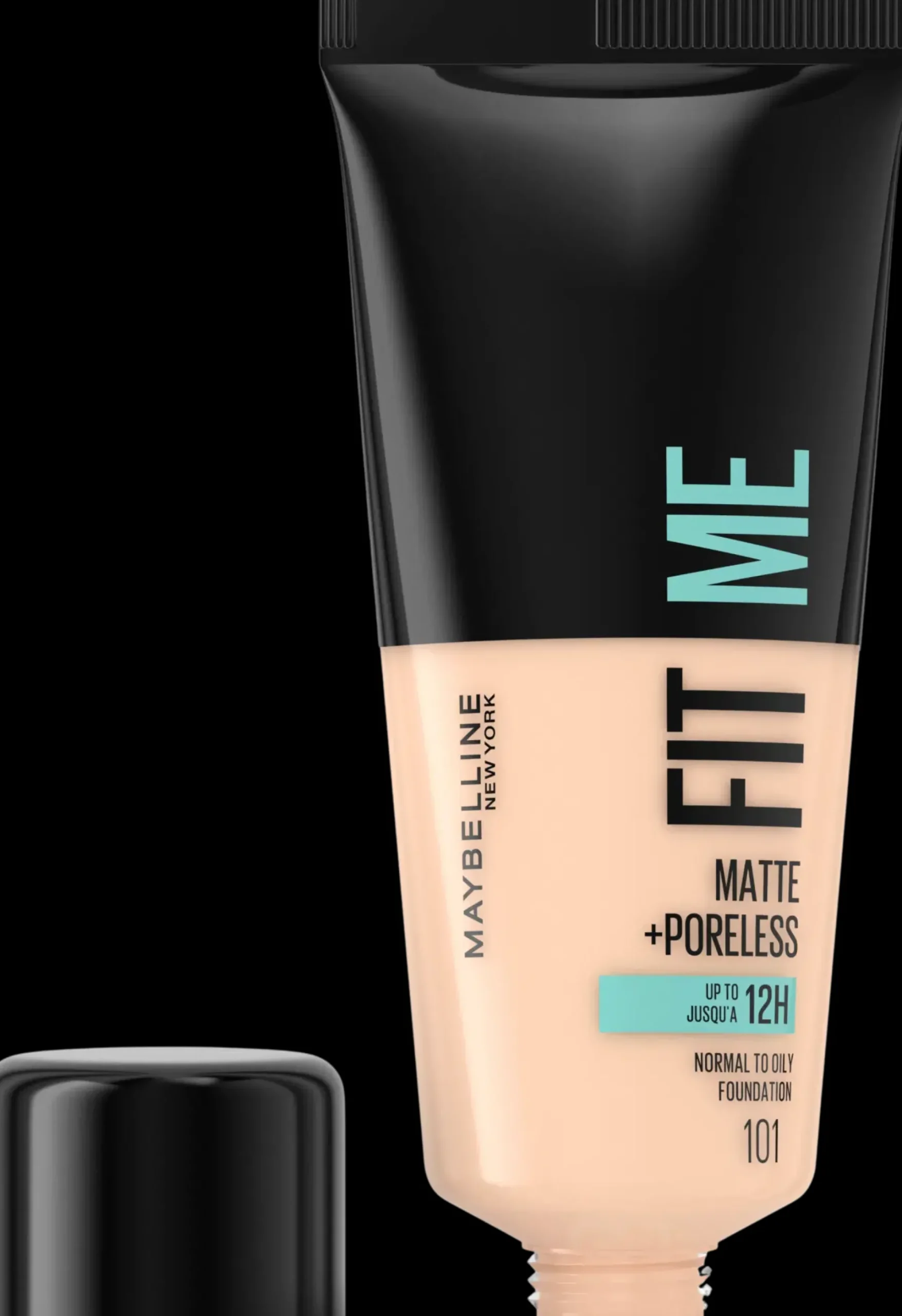 Maybelline Kasvomeikit<New York Fit Me Matte + Poreless 101 True Ivory -meikkivoide 30ml