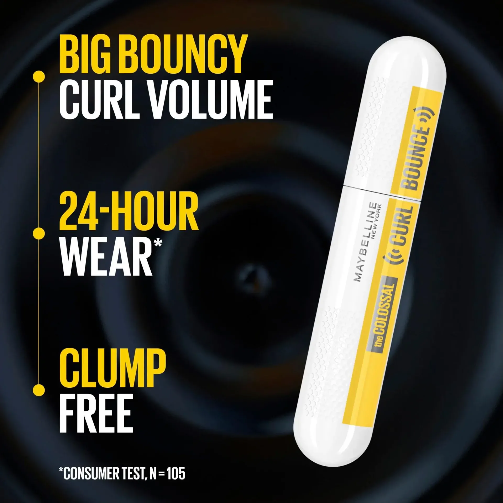 Maybelline Silmämeikit<New York Colossal Curl Bounce Black maskara 10 ml