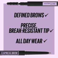 Maybelline Silmämeikit<New York Express Brow Ultra Slim 02 Soft Brown -kulmakynä 0,84g