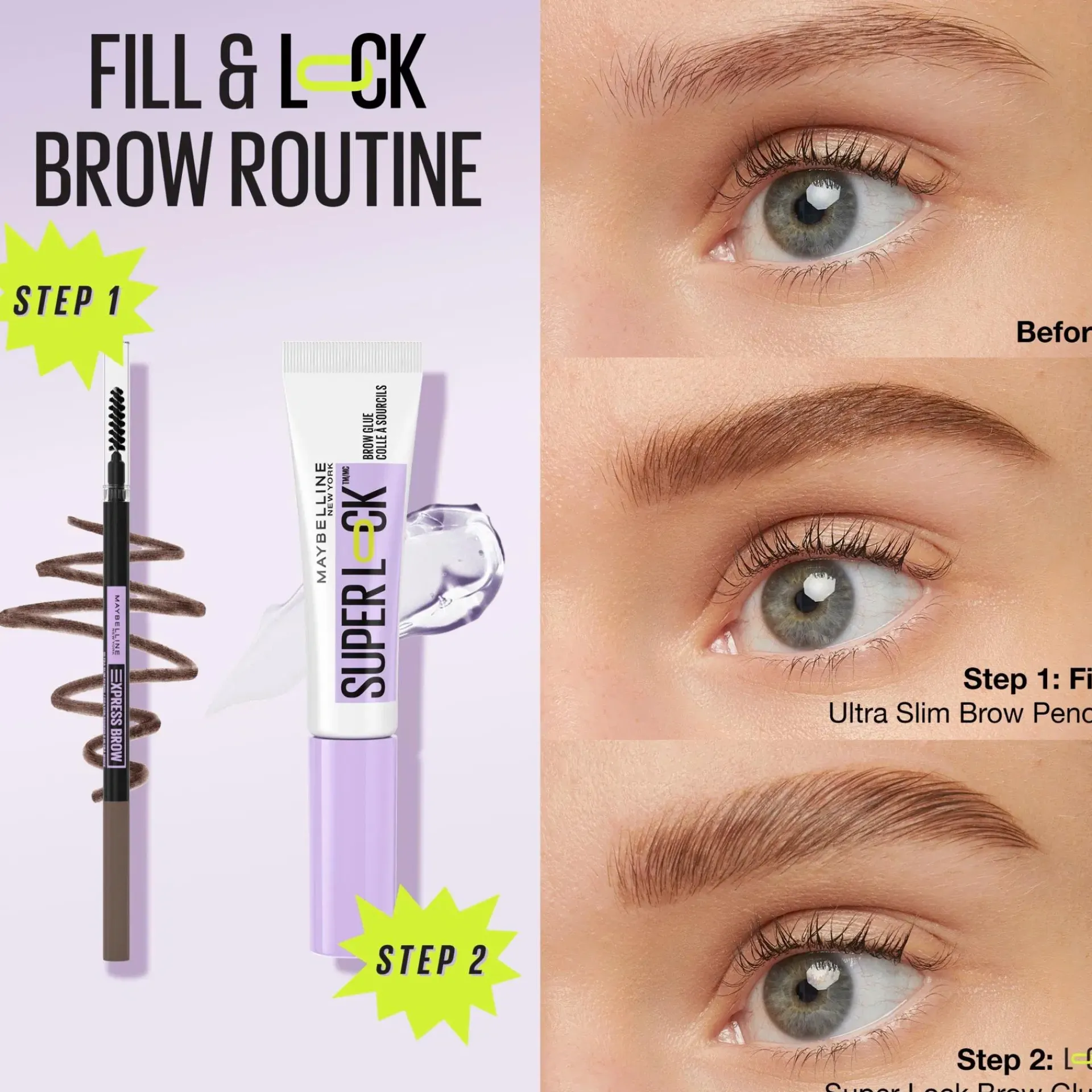 Maybelline Silmämeikit<New York Express Brow Ultra Slim 02 Soft Brown -kulmakynä 0,84g