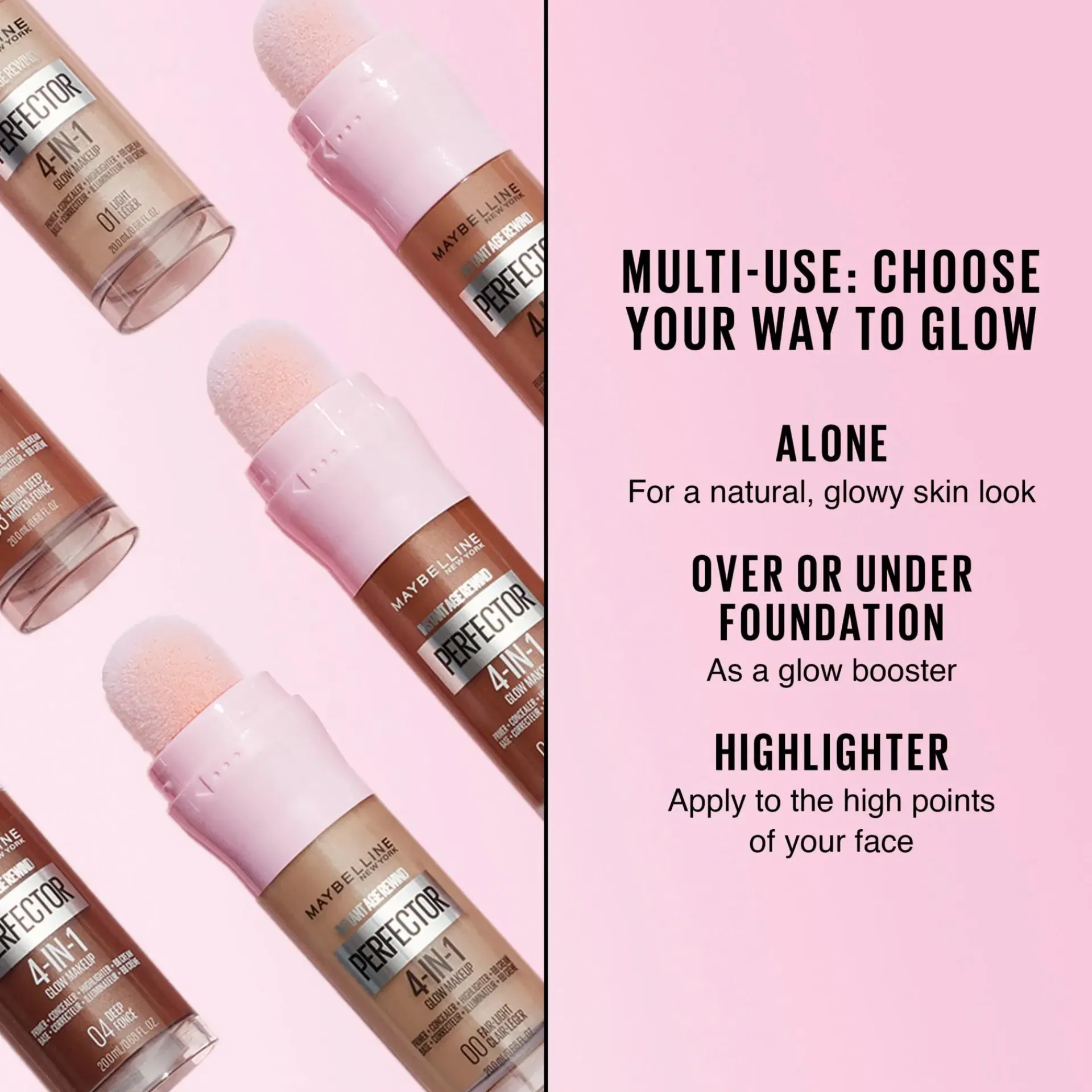 Maybelline Kasvomeikit<New York Instant Perfector 4-in-1 Glow meikkivoide 20 ml