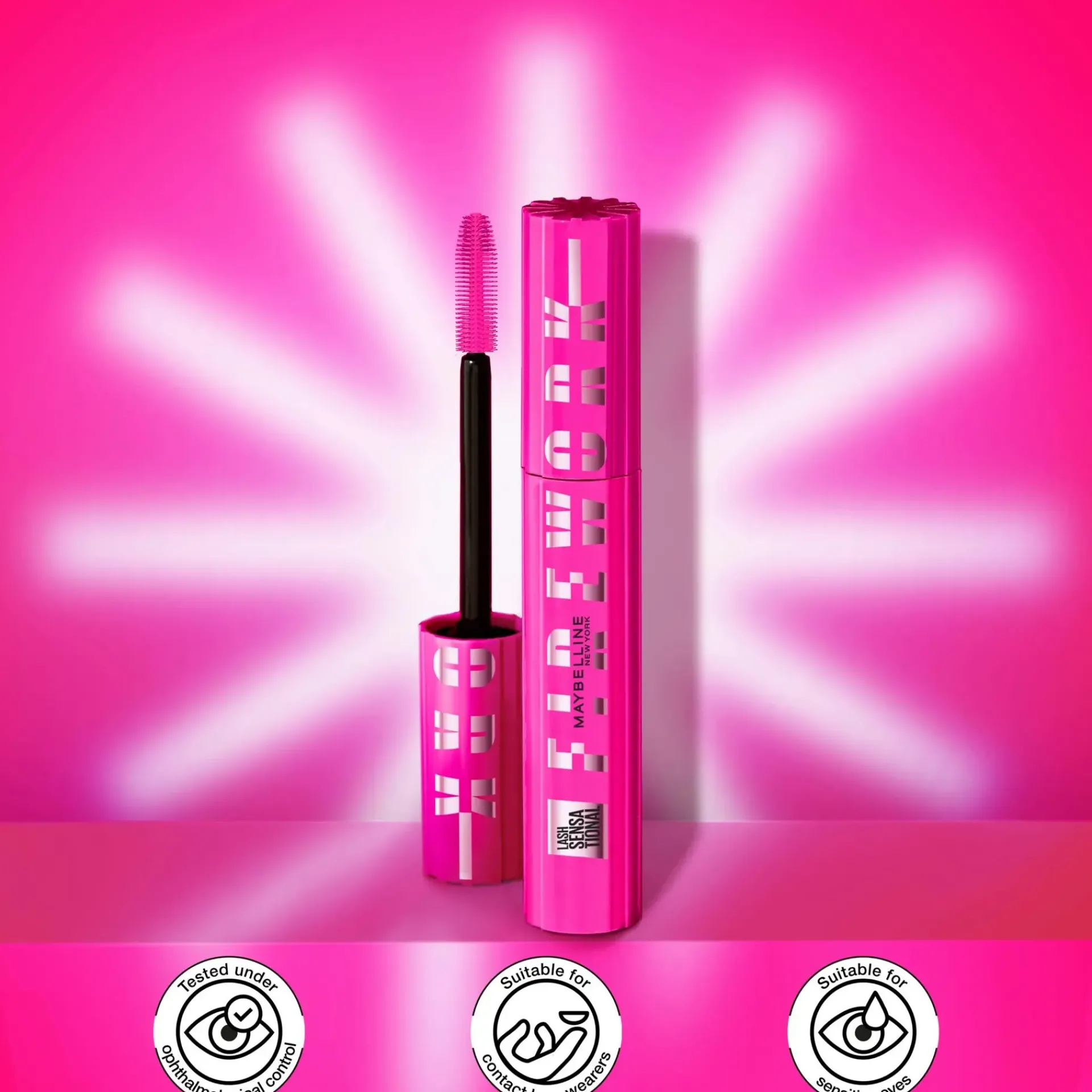 Maybelline Silmämeikit<New York Lash Sensational Firework Very Black maskara 10ml